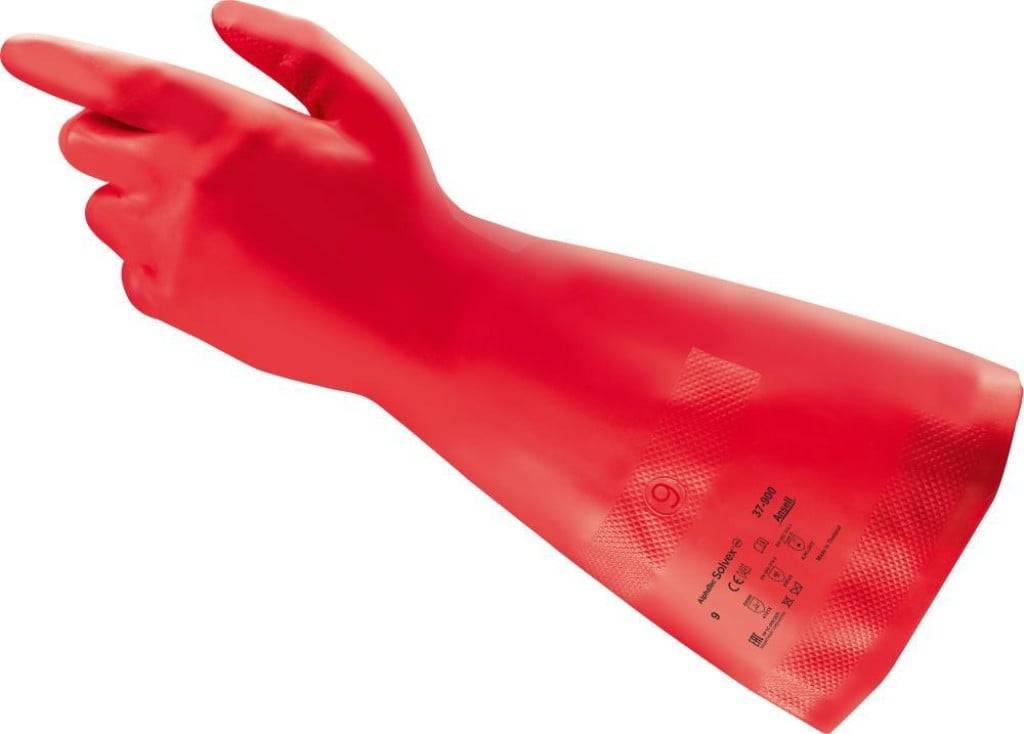 12 Paar ANSELL Chemikalienhandschuh SolVex premium 37-900 Gr. 10 Arbeitshandschuh