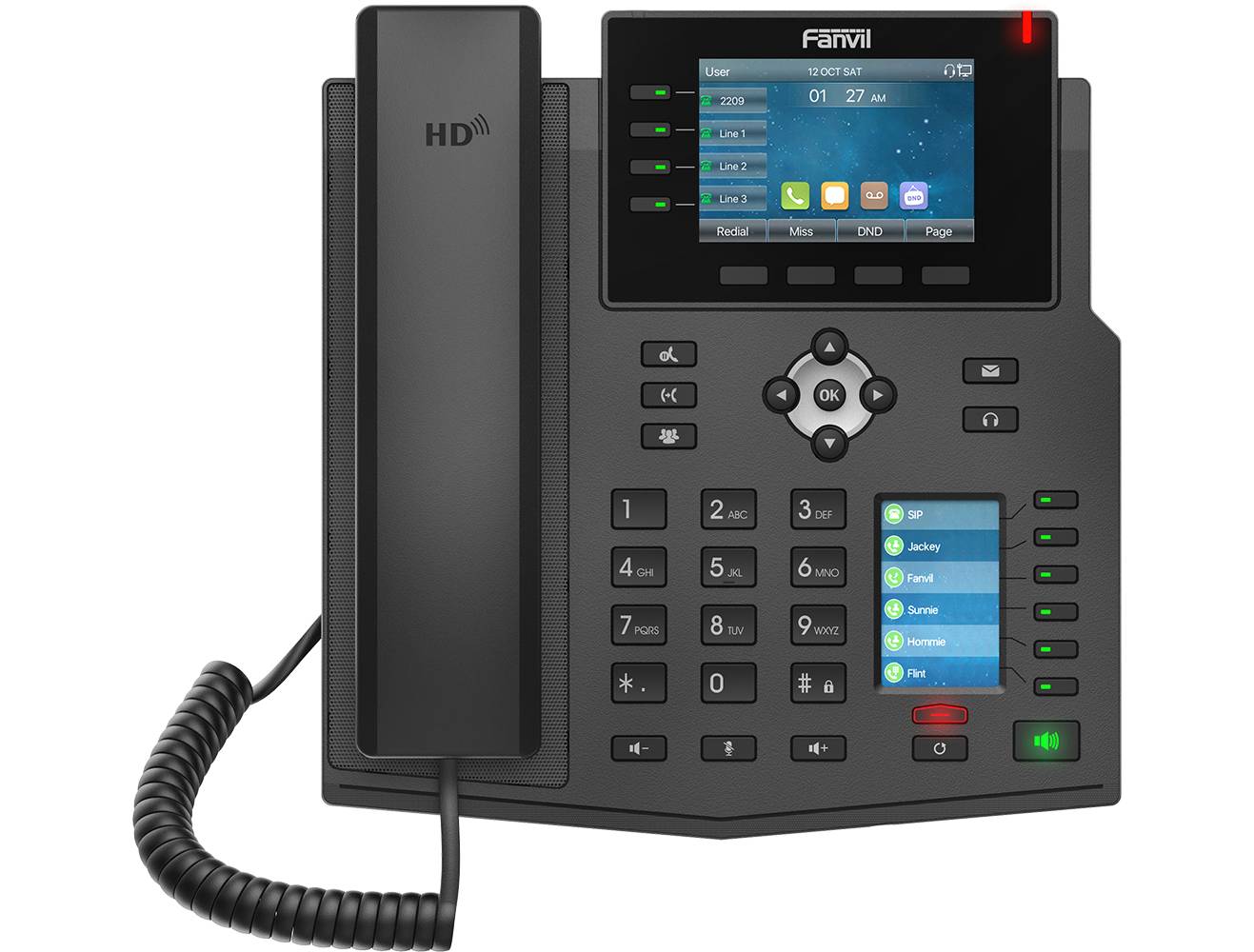 Fanvil IP Telefon X5U schwarz V2 Multimedia-Technik Telefone