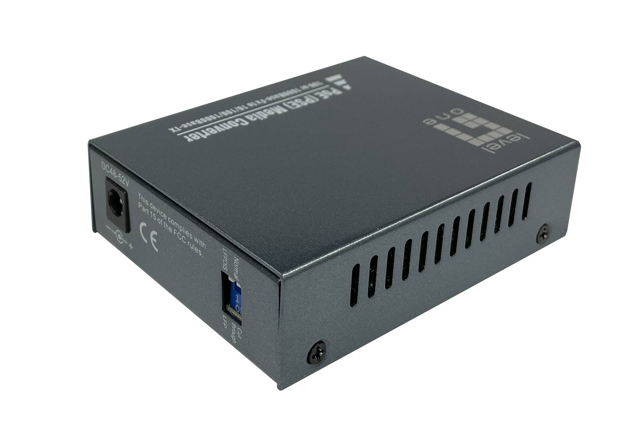LevelOne Konverter GVT-2014 10/100/1000T>RJ45 to - Converter - 0,1 Gbps - LWL -