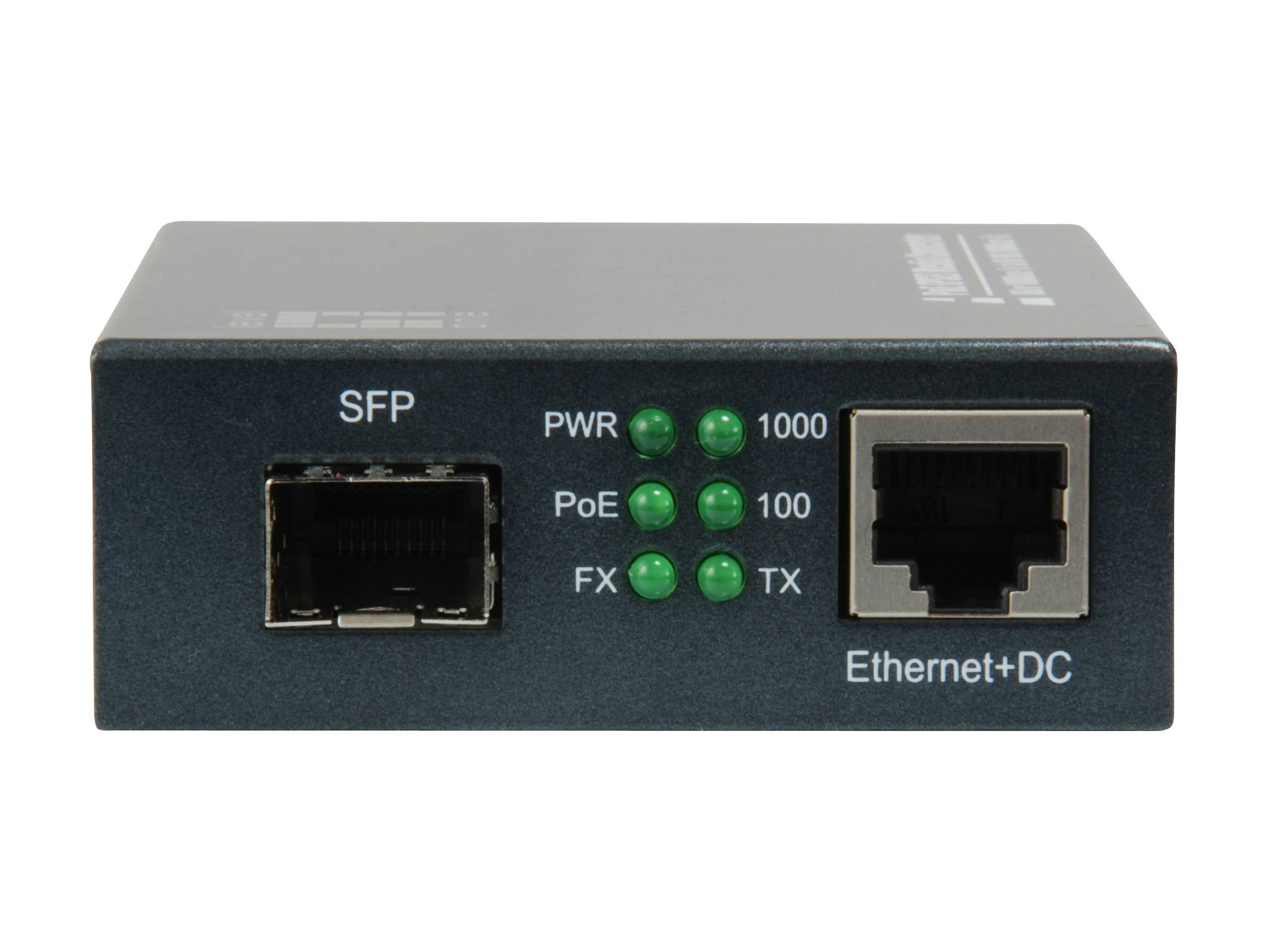 LevelOne Media Konverter RJ45->SFP GE PoE PSE 30W