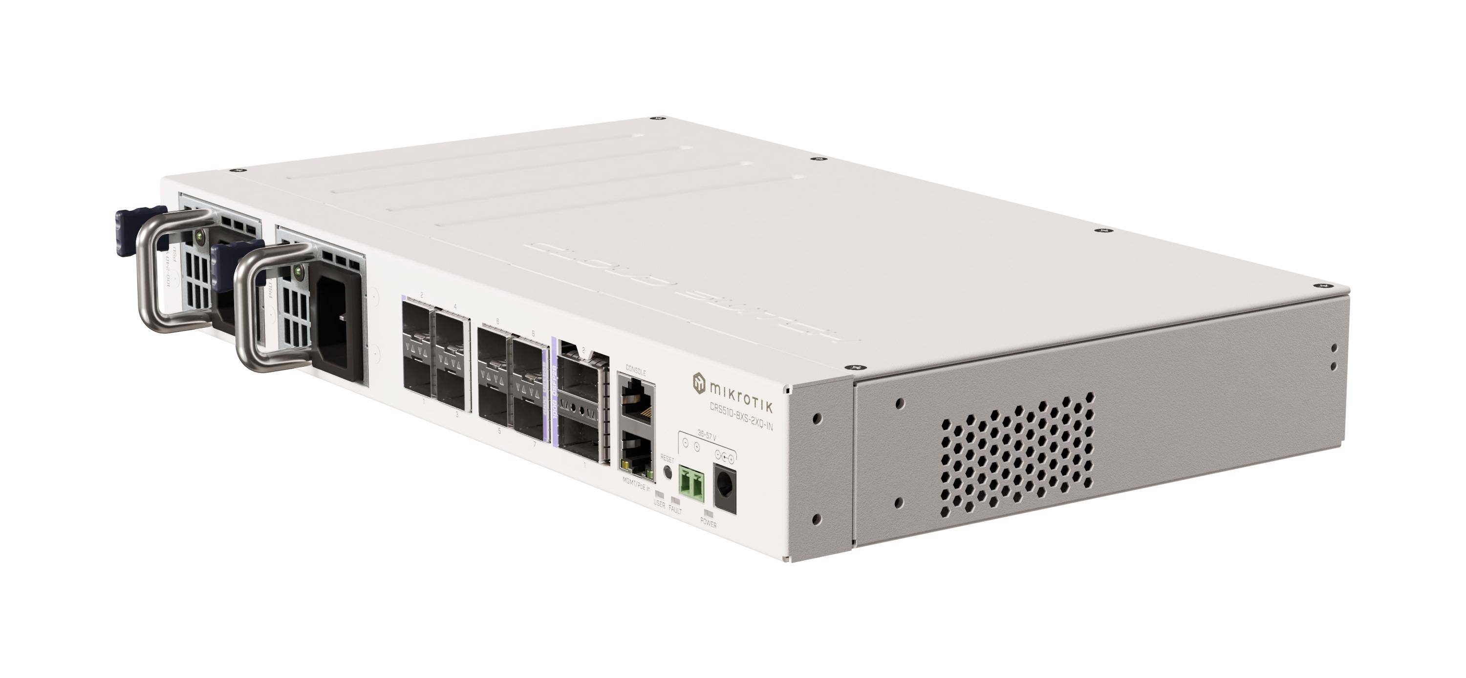 MikroTik CRS510-8XS-2XQ-IN - Switch - 8 x 25 Gigabit SFP28 + 2 x 100 Gigabit QSF