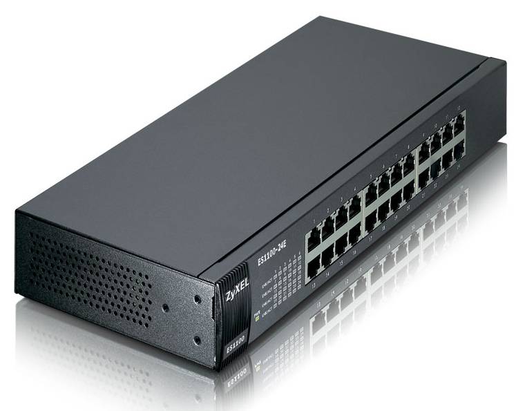 ZyXEL ES-1100-24E - Switch - unmanaged - 24 x 10/100