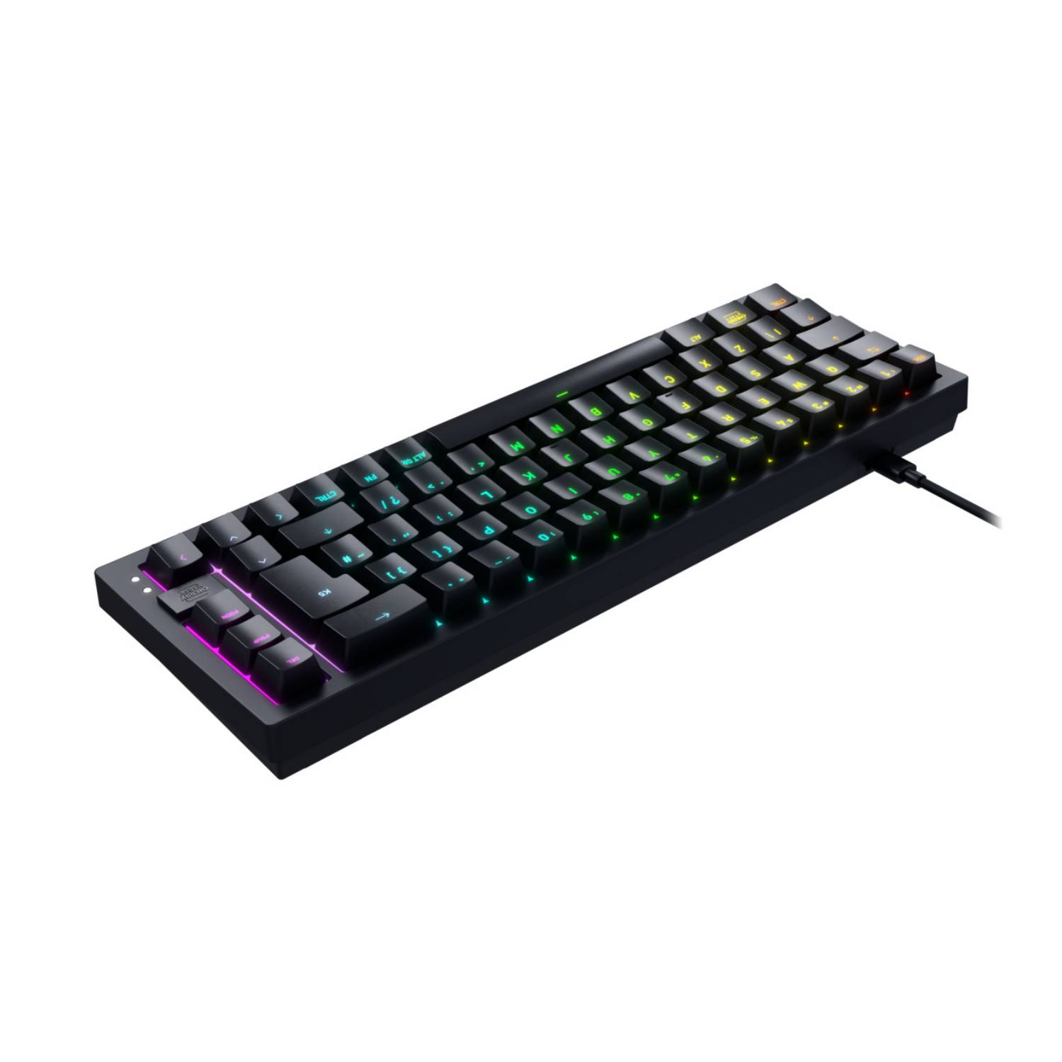 Cherry XTRFY K5V2 - Tastatur - 65% - compact - hintergrundbeleuchtet - QWERTY - USA - Tastenschalter