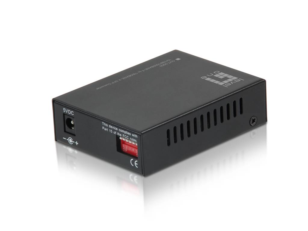 LevelOne GVT-2000 - Medienkonverter - 1GbE - 10Base-T, 100Base-TX, 1000Base-T, 1000Base-X - RJ-45 / SFP (mini-GBIC)