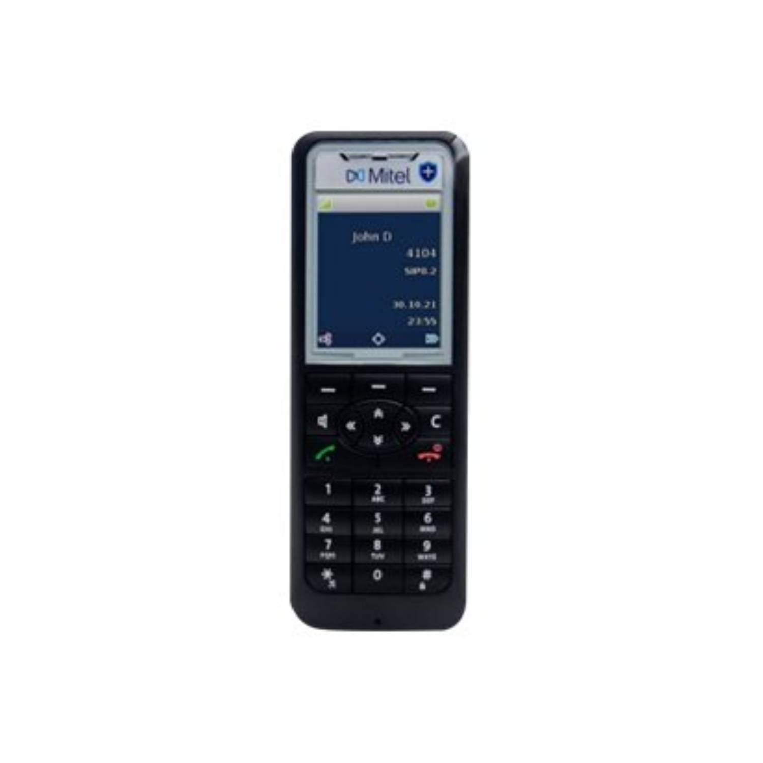Mitel 612dt - DECT-Handset (2“ TFT-Farbdisplay | DECT & GAP | Vollduplex-Freisprechen | antimikrobiell | IP50)