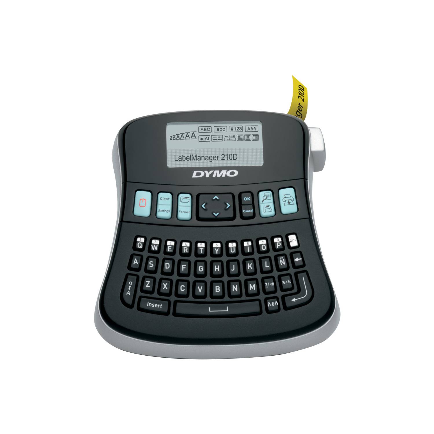 DYMO LabelManager 210D+ Beschriftungsgerät Geeignet für Schriftband: D1 6 mm, 9 mm, 12 mm