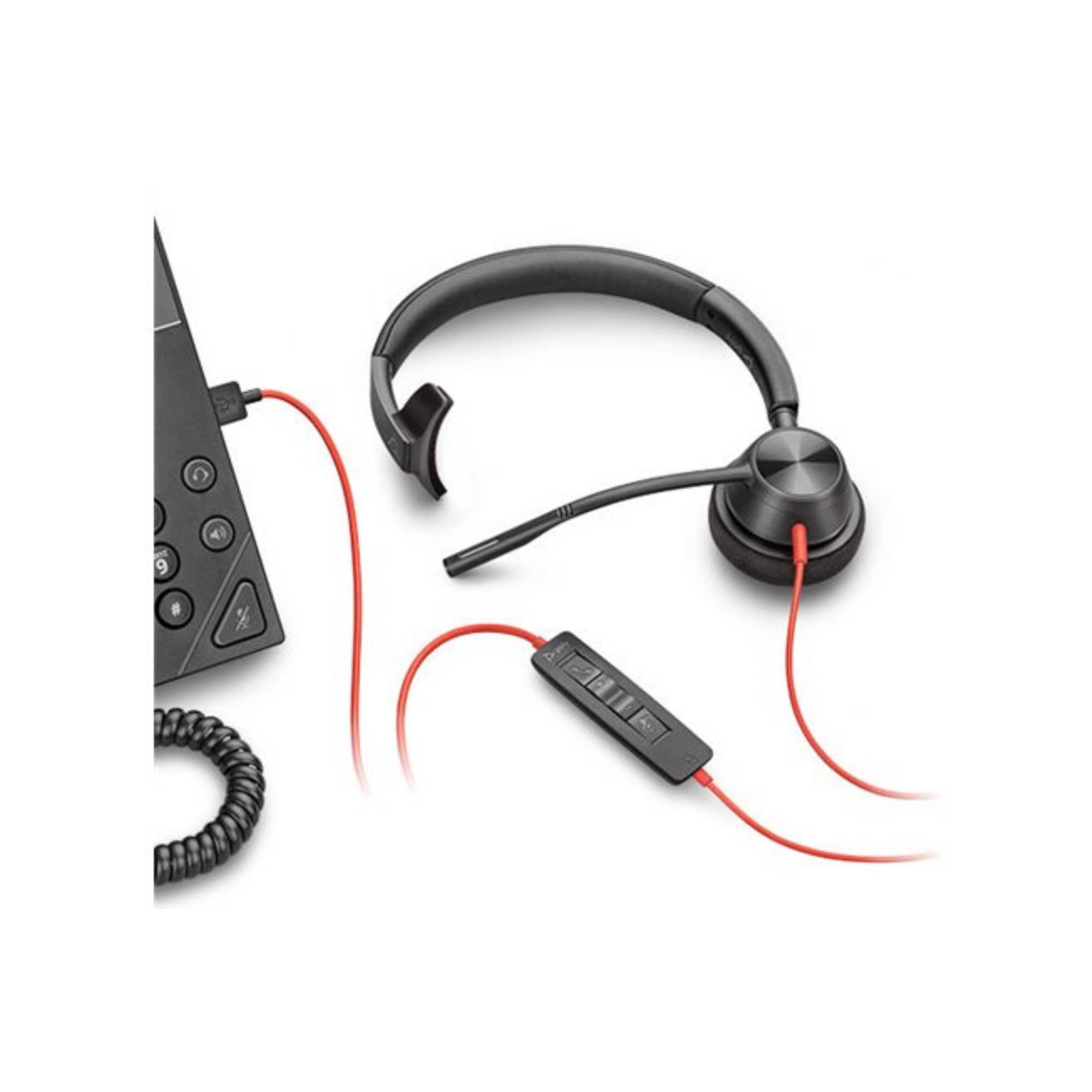 Poly Headset Blackwire C3315-M Mono USB-C/A & 3,5 mm Teams