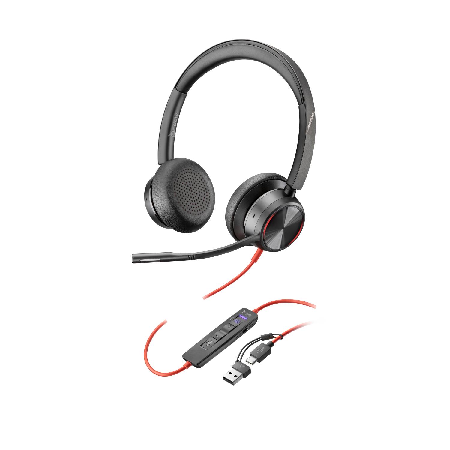 Poly Headset Blackwire C8225-M Stereo USB-C/A Teams