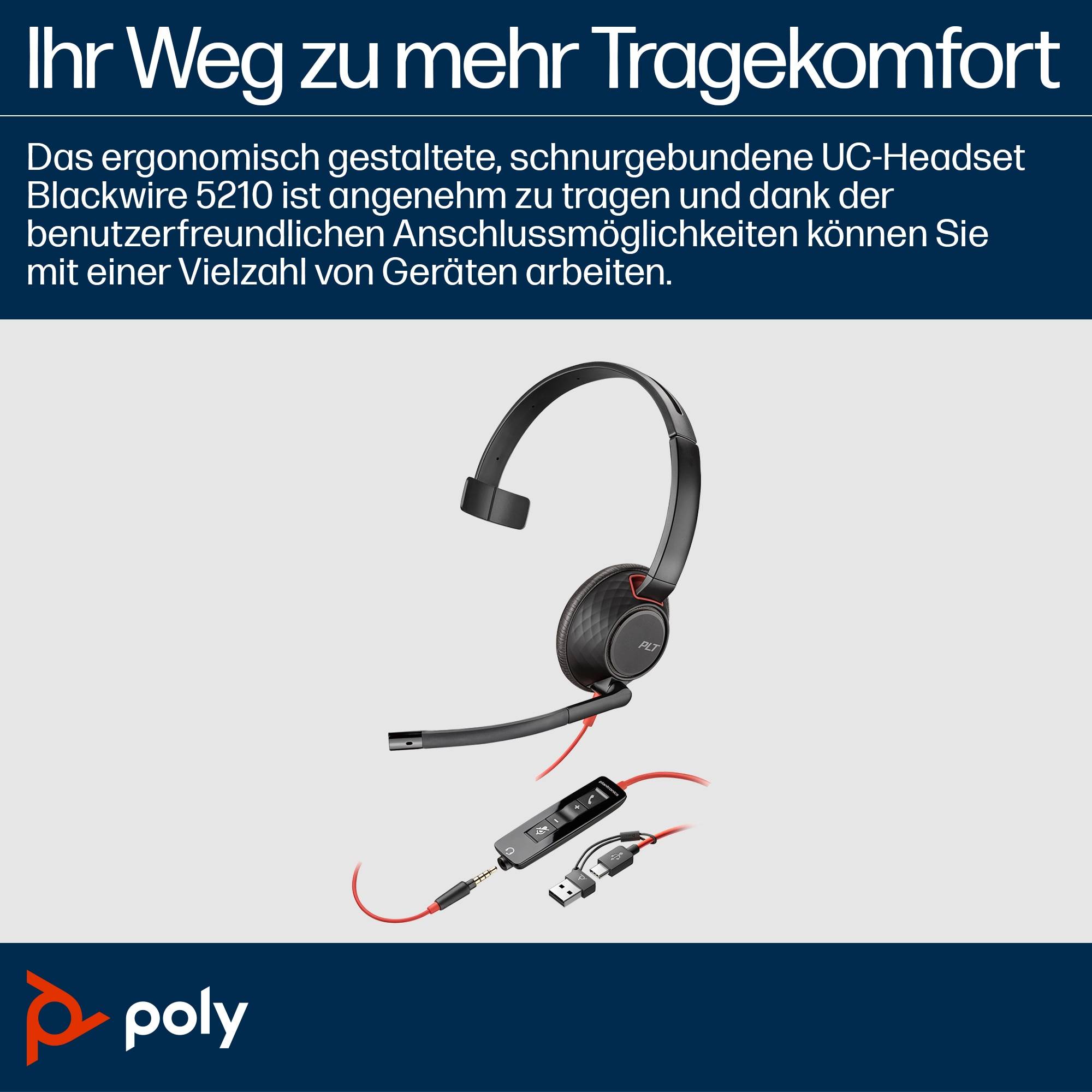 HP - Poly Blackwire 5210 - Blackwire 5200 series - Headset