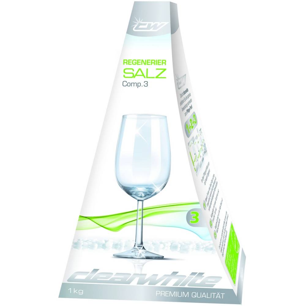 CLEARWHITE CW35004 Salz für Geschirrspüler 1 kg weiß