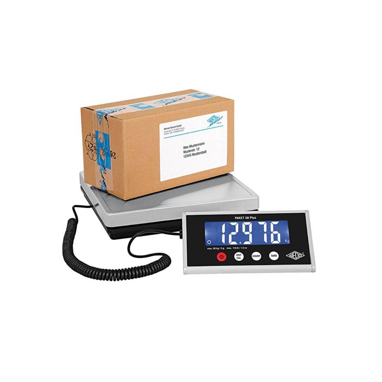Paketwaage PAKET 50 Plus 50kg +Netzgerät