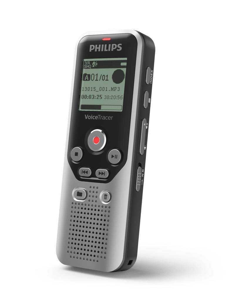 Philips Voice Tracer DVT1250 - Voicerecorder - kein Betriebssystem - 8 GB - Schwarz, Dark Silver