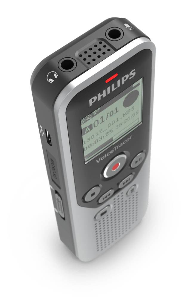 Philips Voice Tracer DVT1250 - Voicerecorder - kein Betriebssystem - 8 GB - Schwarz, Dark Silver