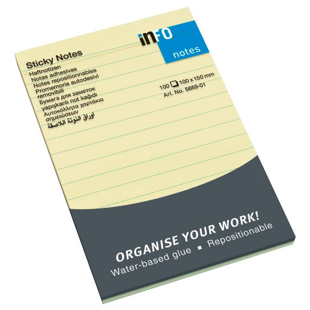 inFO Haftnotizen 10,0 x 15,0 cm 5669-01-L