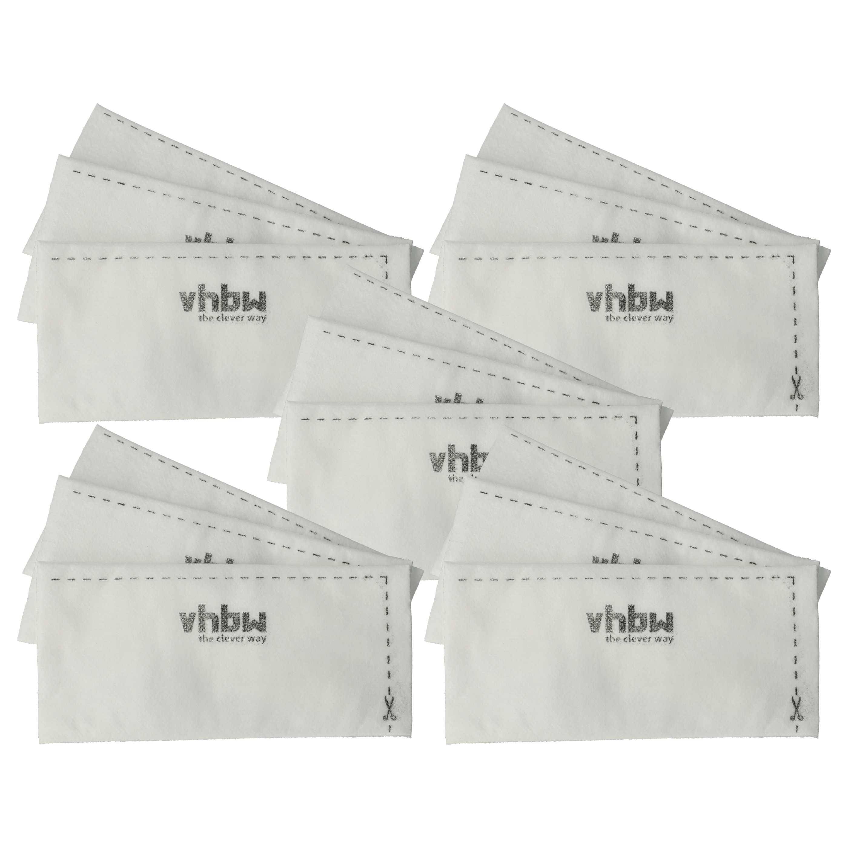 vhbw 15x Staubsaugerfilter Ersatz für Miele SF-SAC20, SF-SAC30, 3944711 für Staubsauger - Abluftfilter Weiß