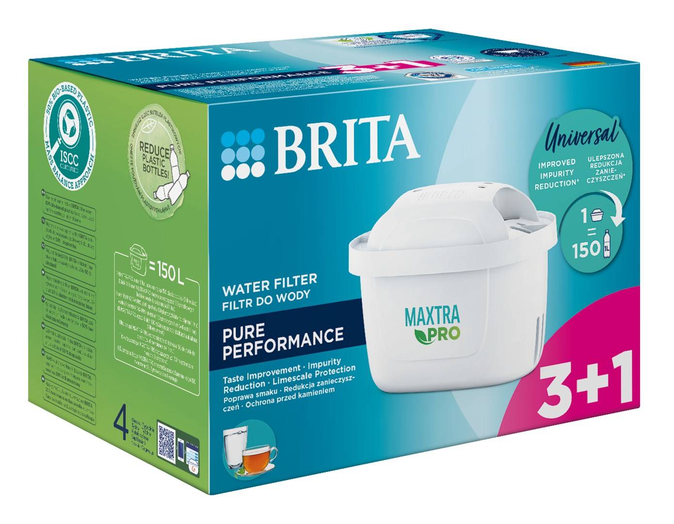 Brita MX+ Pro Pure Performance Filter 3+1 Stück (1051759)