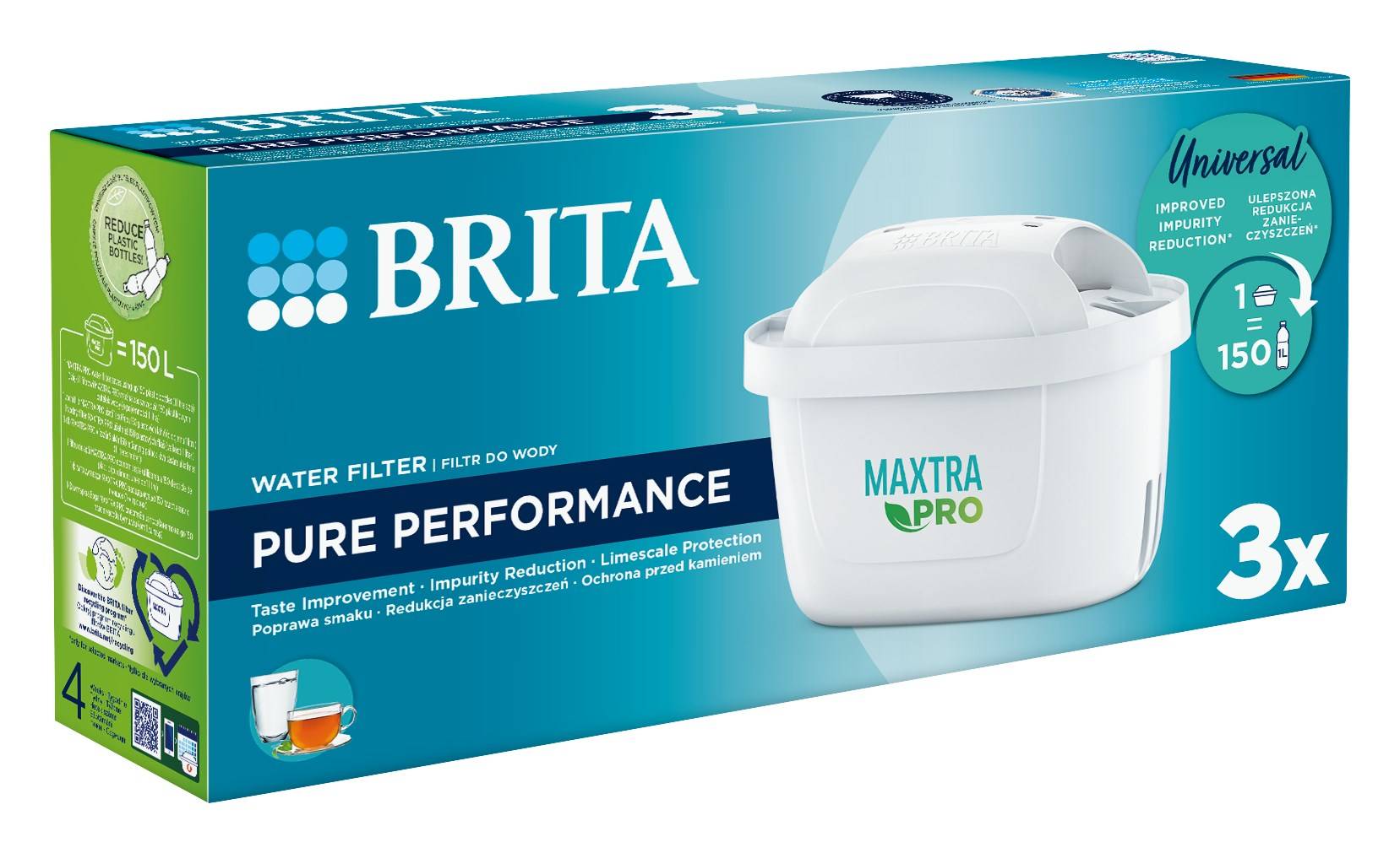 Brita Maxtra+ Pure Performance Wasserfilterkartusche 3 Stück(e) (1051755)