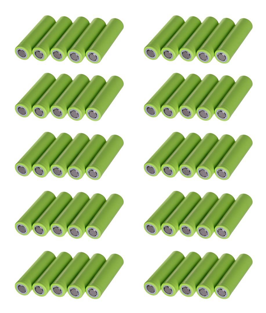 GREEN CELL - 50GC18650NMC29 Haushaltsbatterie Wiederaufladbarer Akku 18650 Lithium-Ion - Akku - 2.900 mAh