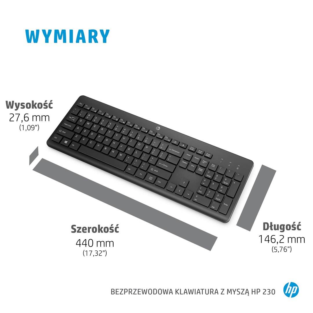 HP 230 - Tastatur-und-Maus-Set - kabellos - 2.4