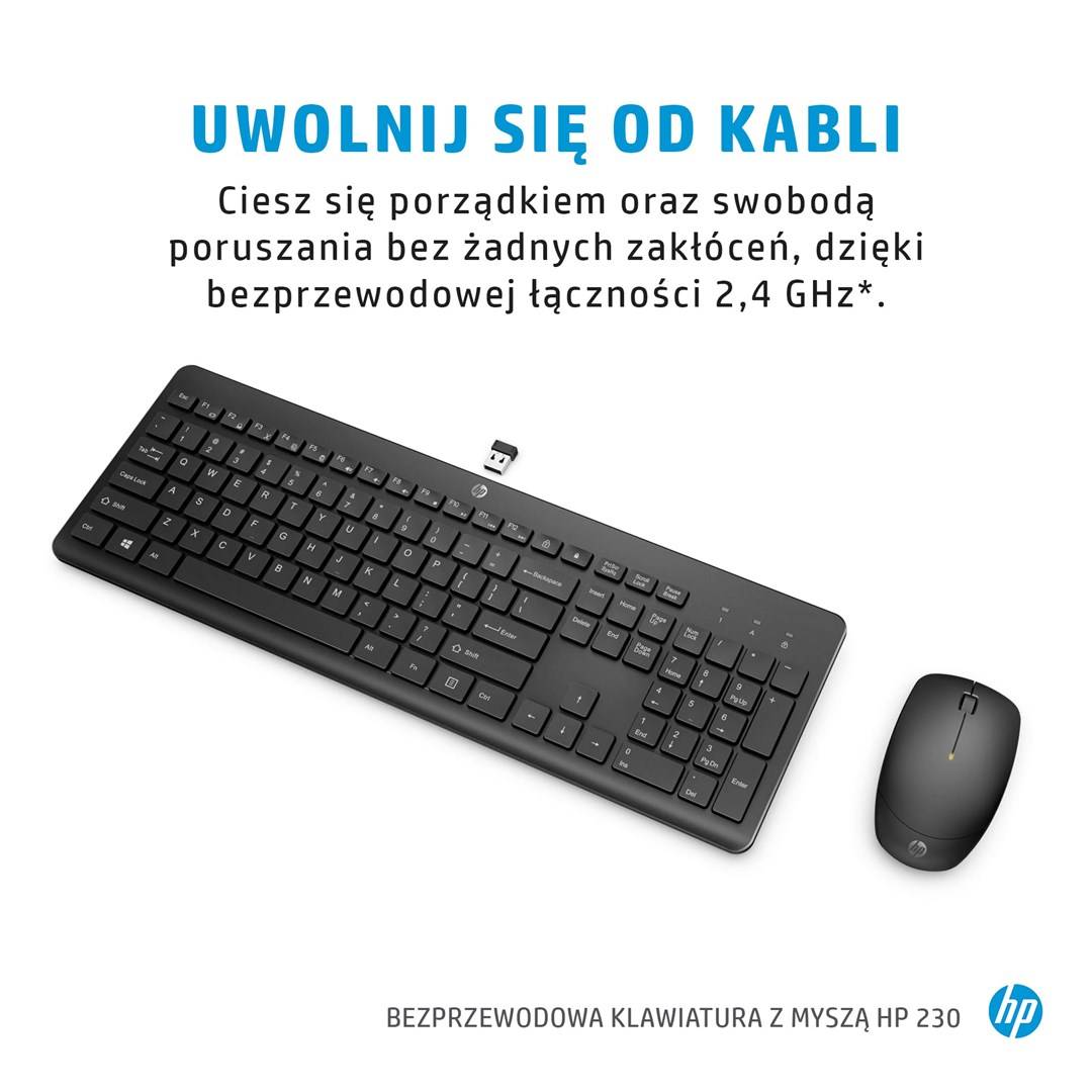 HP 230 - Tastatur-und-Maus-Set - kabellos - 2.4