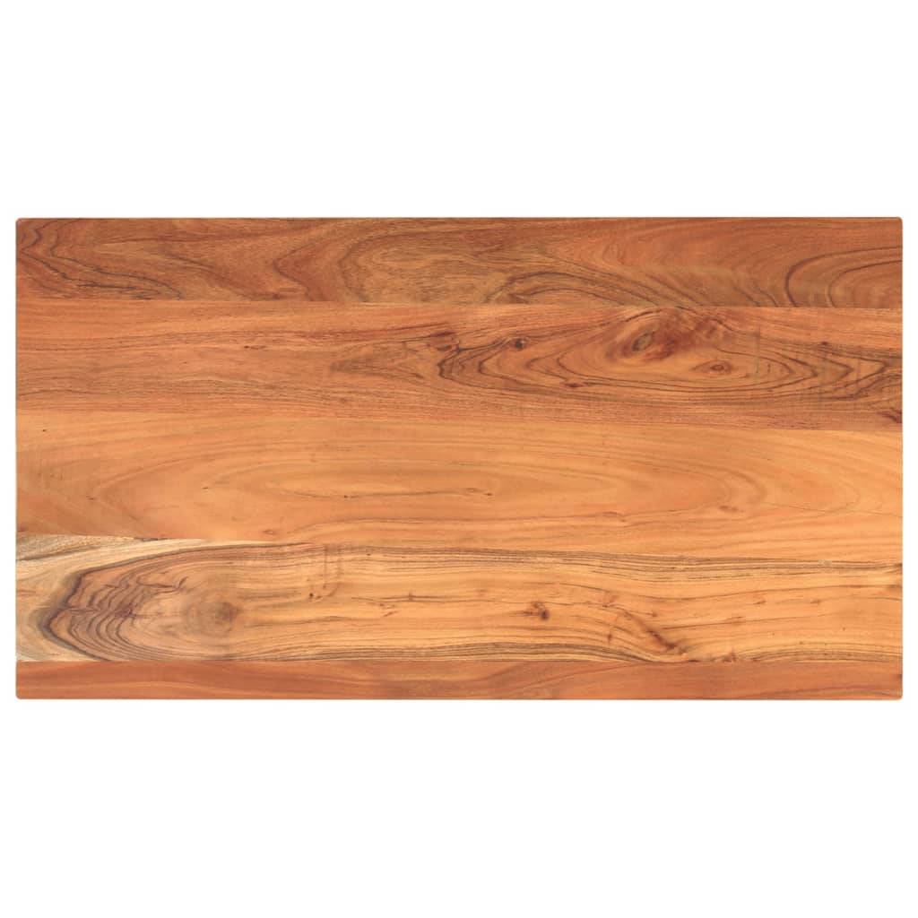 vidaXL Tischplatte 110x60x2,5 cm Rechteckig Massivholz Akazie