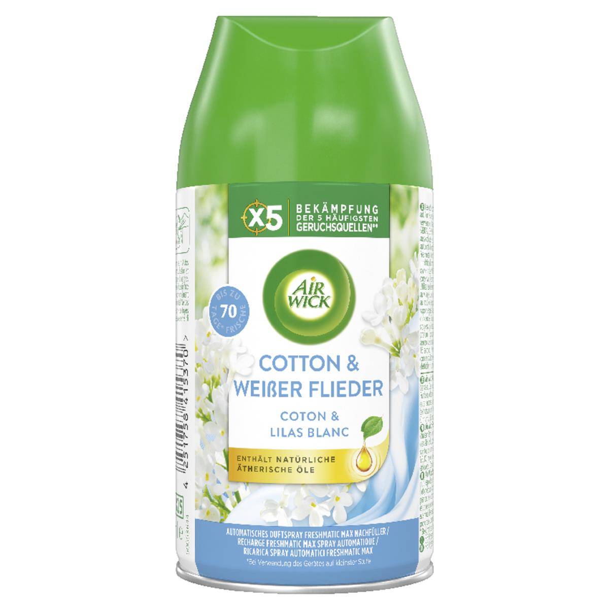 AIR WICK - Raumduft-Nachfüller Cotton & Weißer Flieder 250.0 ml