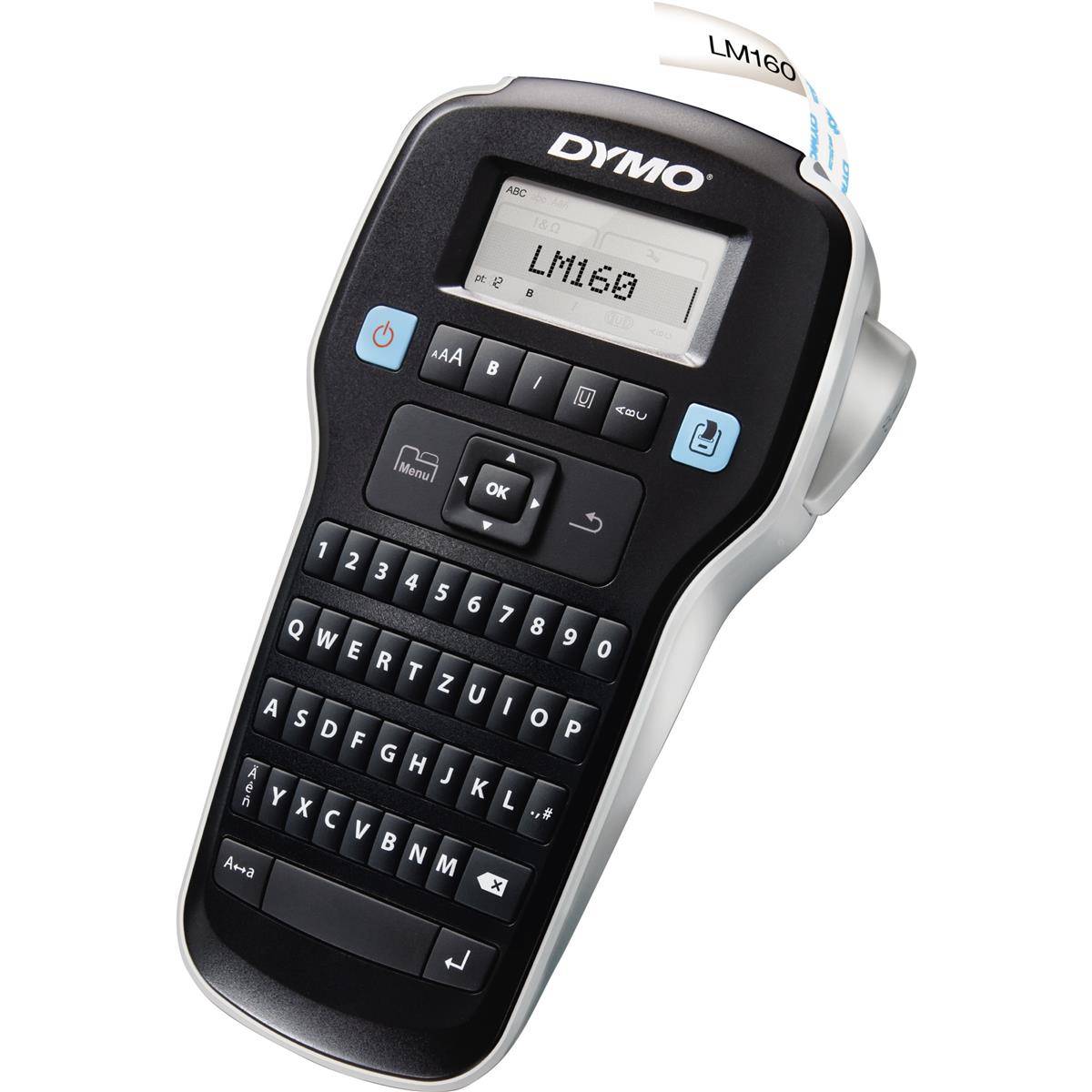 DYMO LabelManager 160 Beschriftungsgerät Geeignet für Schriftband: D1 6 mm, 9 mm, 12mm