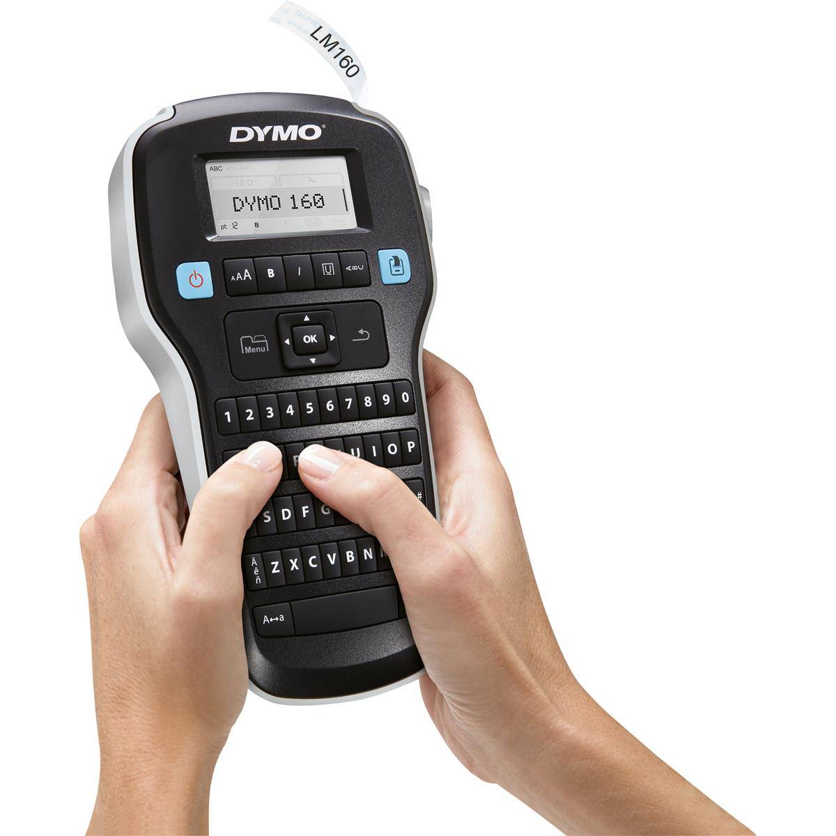 DYMO LabelManager 160 Beschriftungsgerät Geeignet für Schriftband: D1 6 mm, 9 mm, 12mm