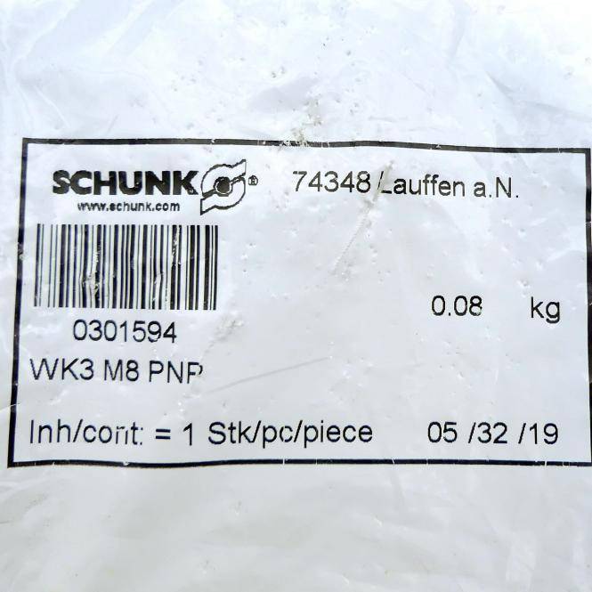 SCHUNK Anschlusskabel WK3 M8 PNP (0301594)