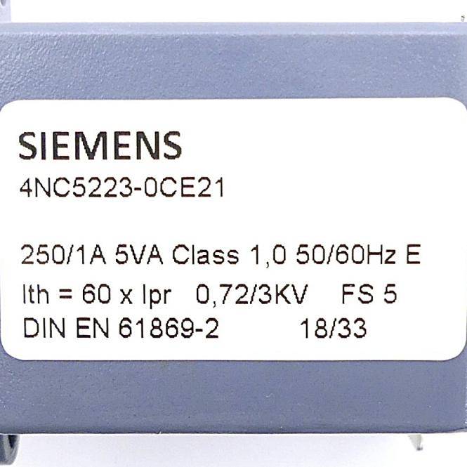 Siemens Stromwandler 250/1A (4NC5223-0CE21)