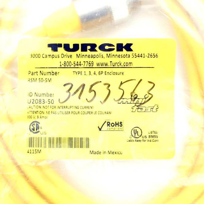 Turck Kabel U2083-50 (RSM 50-5M)