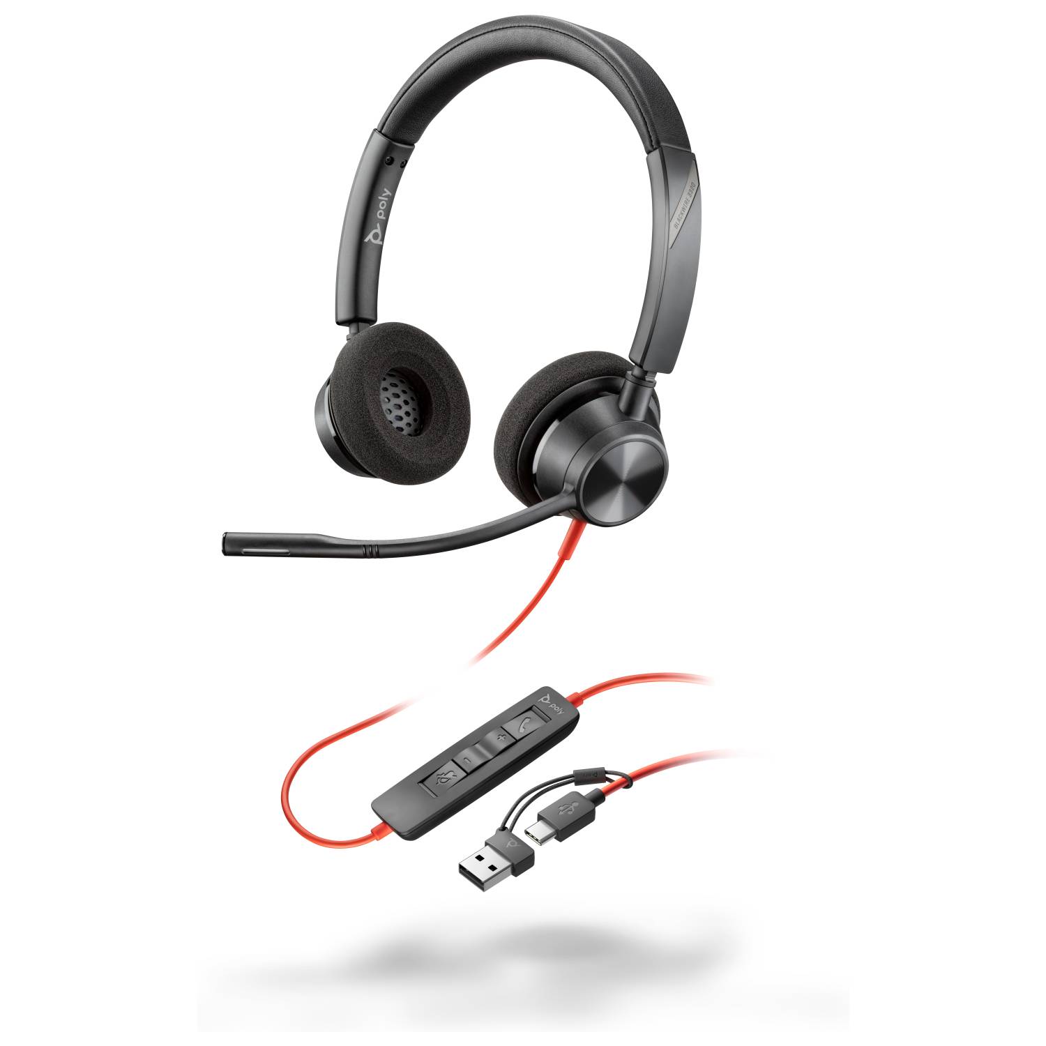 Poly Headset Blackwire C3320 Stereo USB-C/A