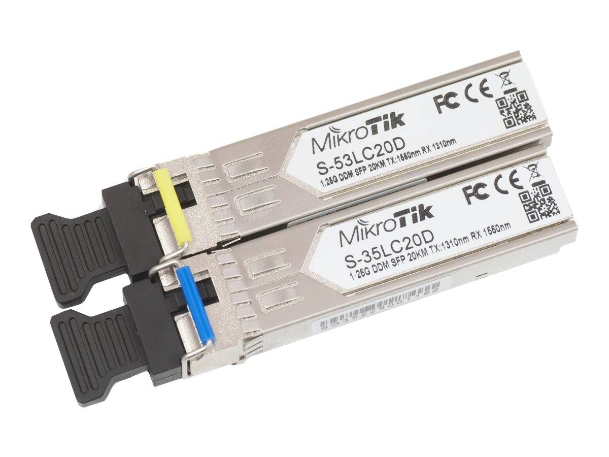 MikroTik SFP (Mini-GBIC)-Transceiver-Modul - LC Single-Modus - bis zu 20 km - 1550 (TX)