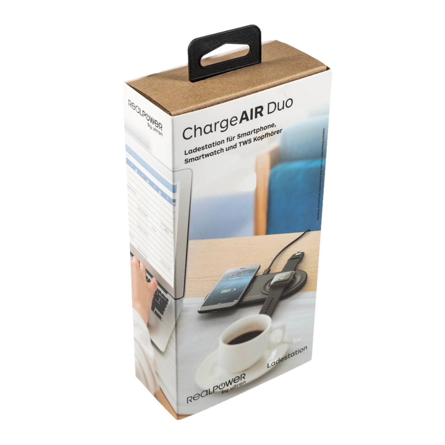 RealPower Ladegerät ChargeAir Duo kabellos Multimedia-Technik wireless