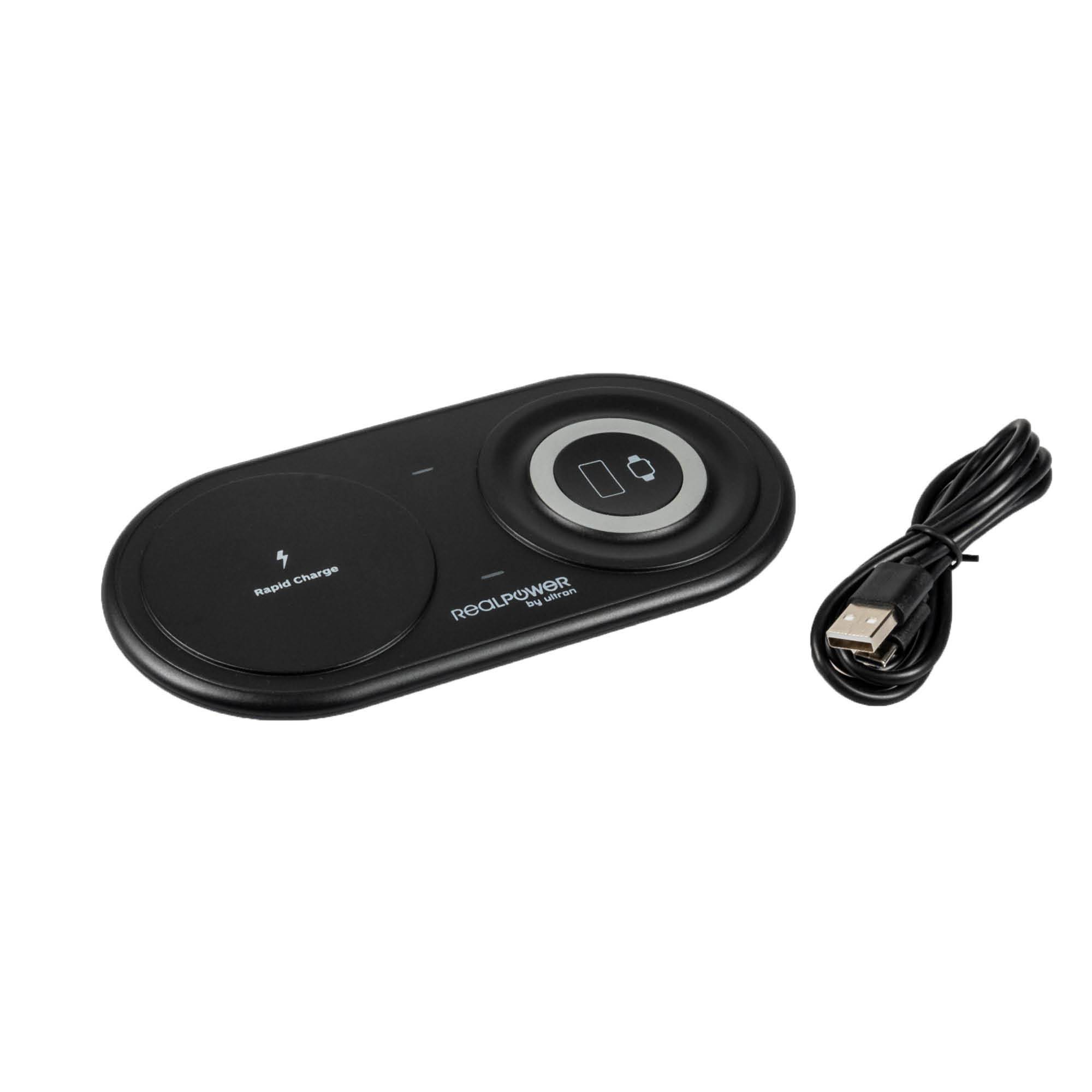 RealPower Ladegerät ChargeAir Duo kabellos Multimedia-Technik wireless