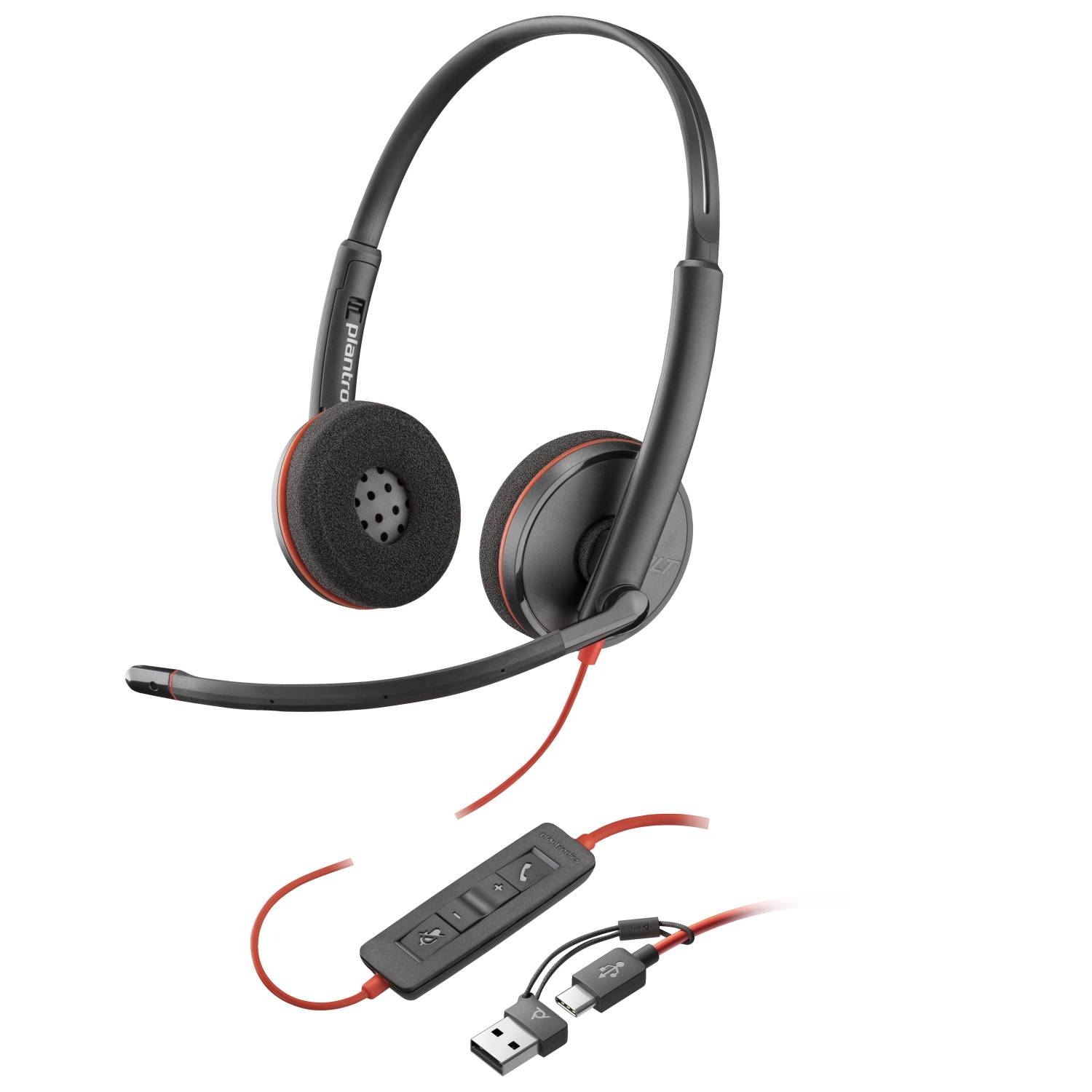 HP Poly BW 3220 USB-C HS +USB-C/A Bulk Eingabe / Ausgabe Kopfhörer &