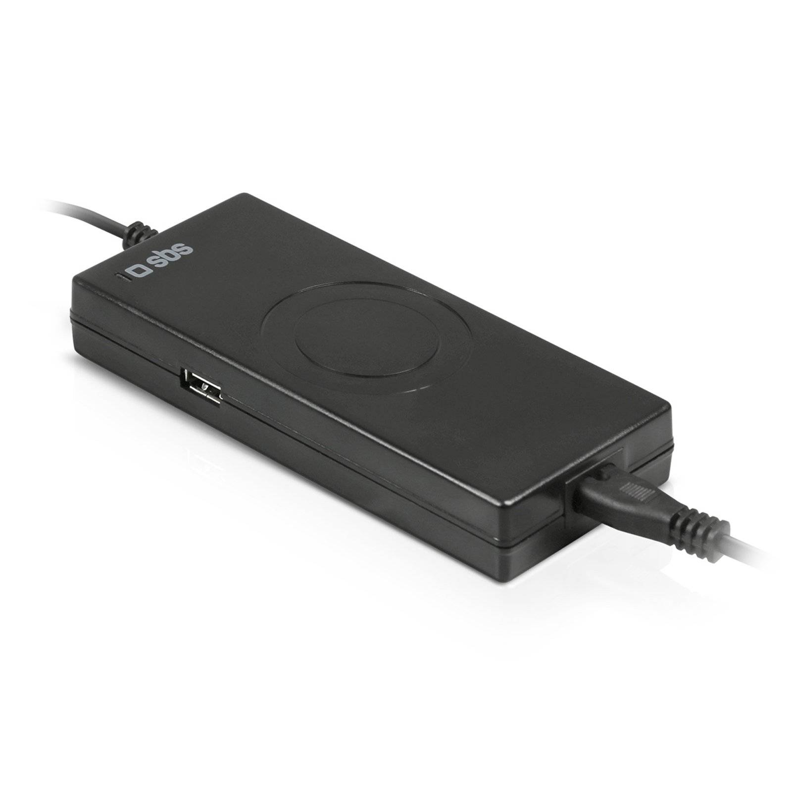 SBS Tragbares Netzteil für Notebooks 90W mit Adaptern - Notebook - Indoor - 90 W