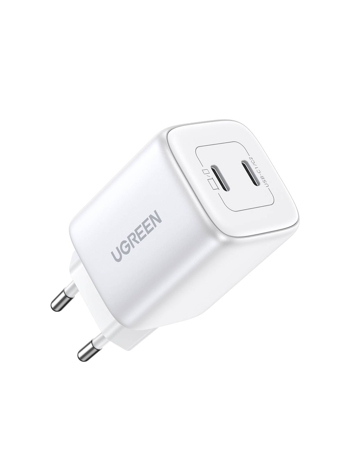 UGREEN - Nexode 45W Dual USB-C PD Charger 25W+20W white