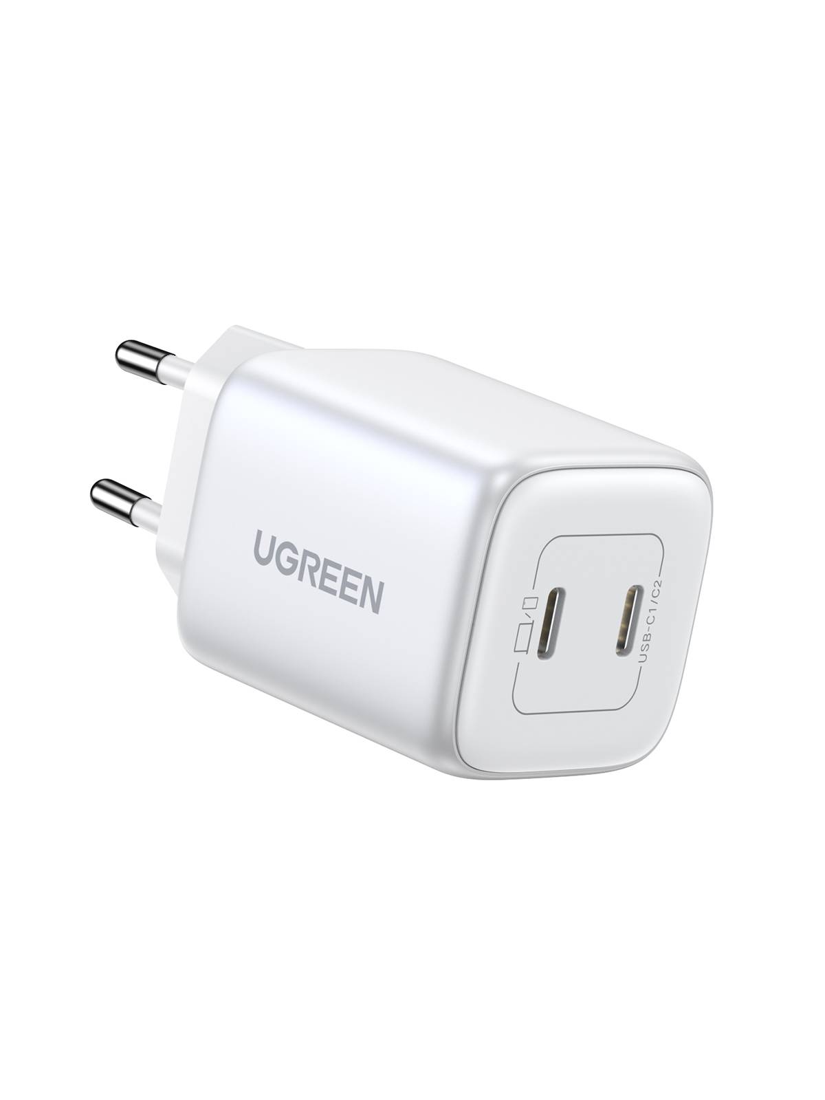 UGREEN - Nexode 45W Dual USB-C PD Charger 25W+20W white
