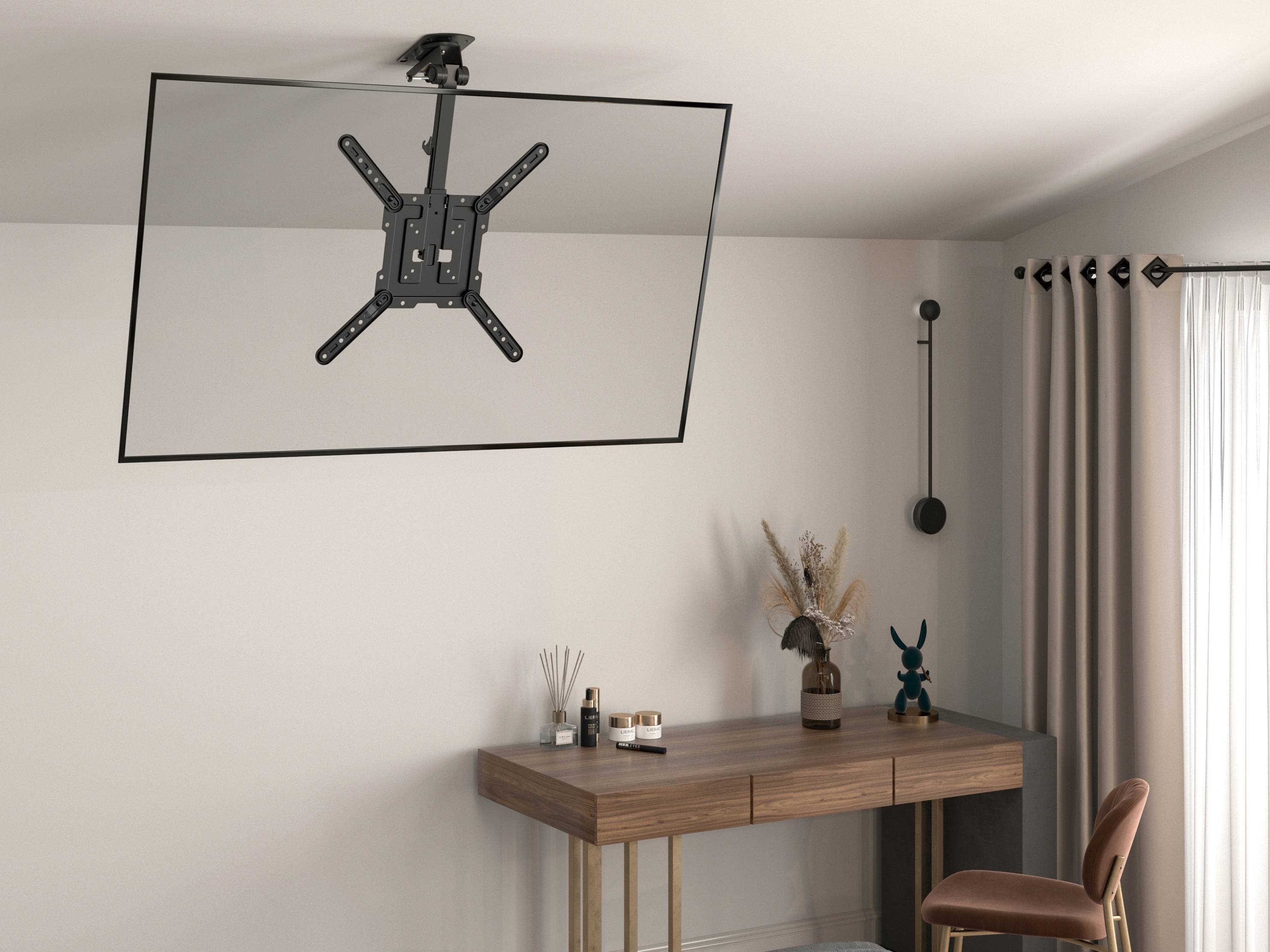 equip - Halterung - für Curved Panel/Flat Panel - stainless steel - Schwarz - Bildschirmgröße: 58.4-139.7 cm (23""-55"")