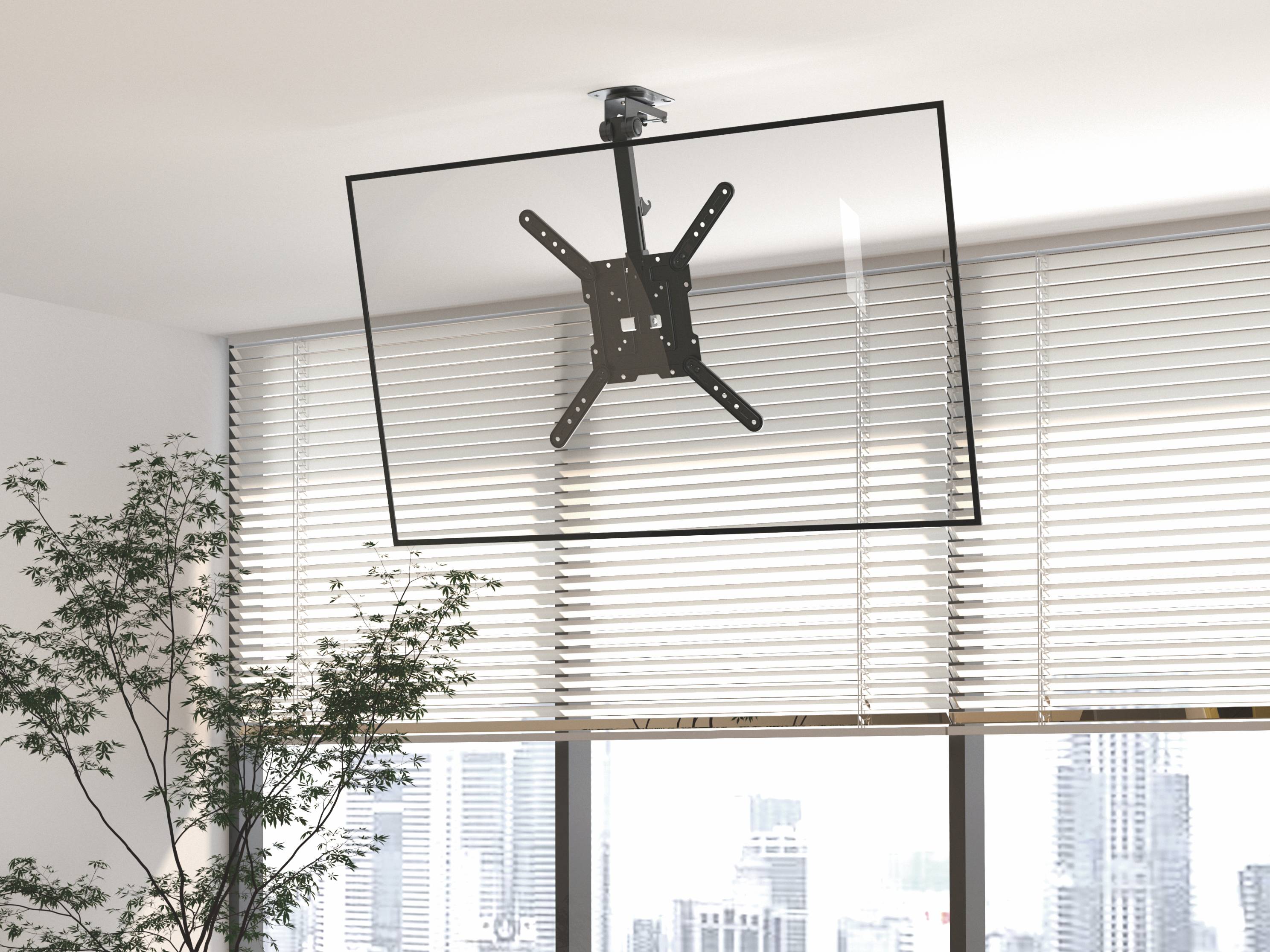 equip - Halterung - für Curved Panel/Flat Panel - stainless steel - Schwarz - Bildschirmgröße: 58.4-139.7 cm (23""-55"")