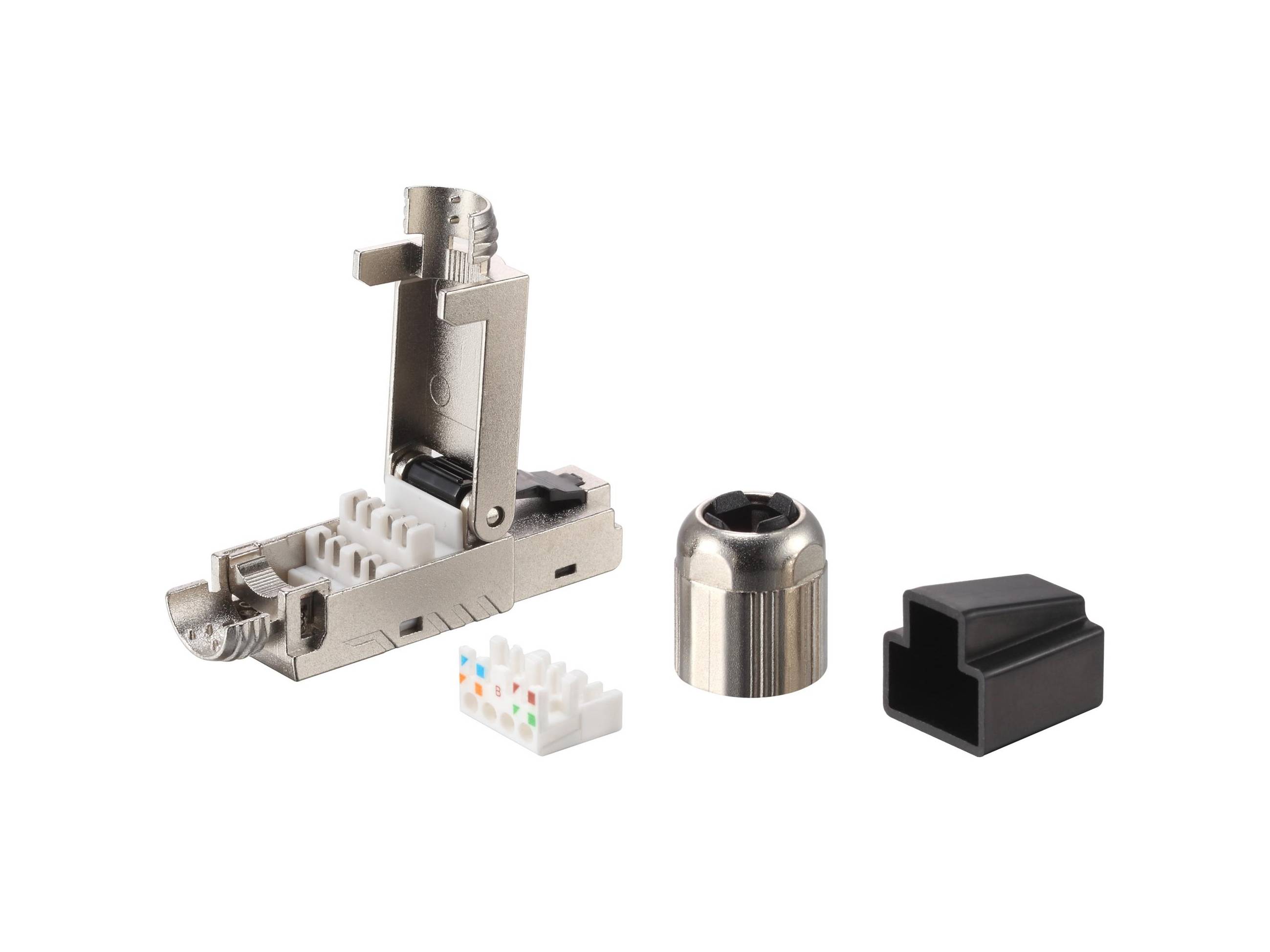 Equip Steckverbinder RJ45 Cat8.1 5er Set geschirmt werkfrei - Schwarz - 5er