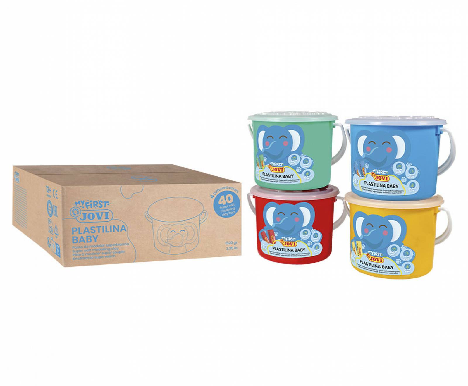 Jovi MY FIRST PLASTILINA, Gemischte Farben