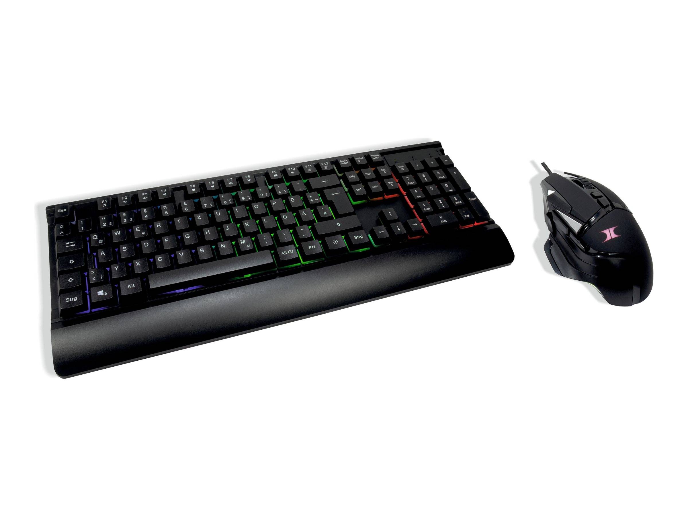 Inter-Tech Tas KC-3000 Gaming Tastatur+Maus-Set Eingabe / Ausgabe Mäuse & Tastaturen