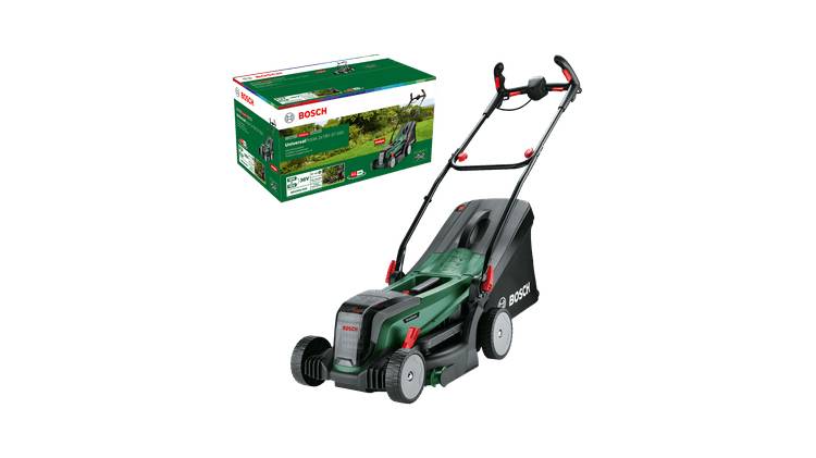 Bosch Home and Garden UniversalRotak 2x18V-37-550 solo Akku Rasenmäher ohne Akku 2x 18 V Schnittbreite (max.) 37 cm Geeignet für 550 m²