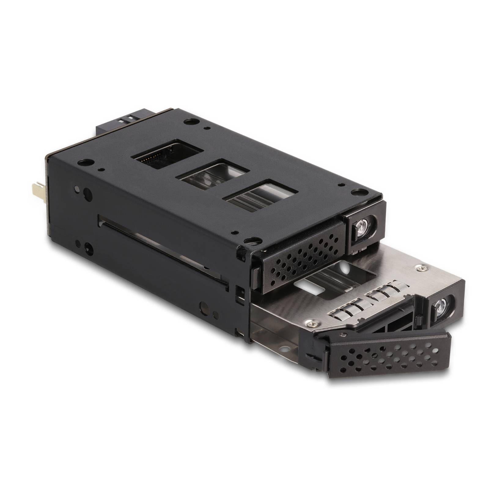 Delock Mobiles Speicher-Rack - schmaler Schacht - 5,25" bis 2 x 2,5" (13,3 cm bis 2 x 6,4 cm)