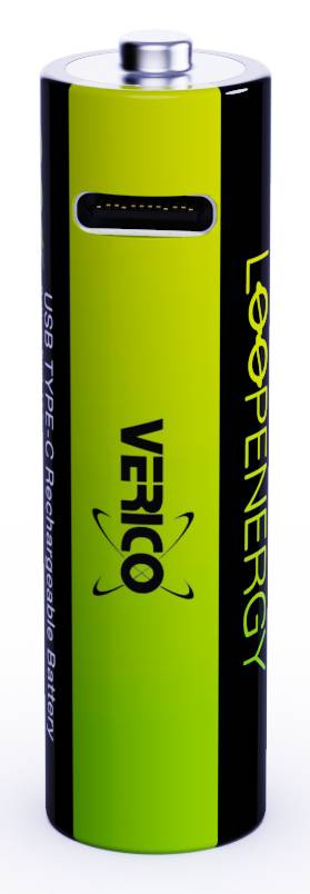 VERICO - Akku 8x AA 1700 mAh mit USB-C - - Mignon - Akku - Mignon (AA)