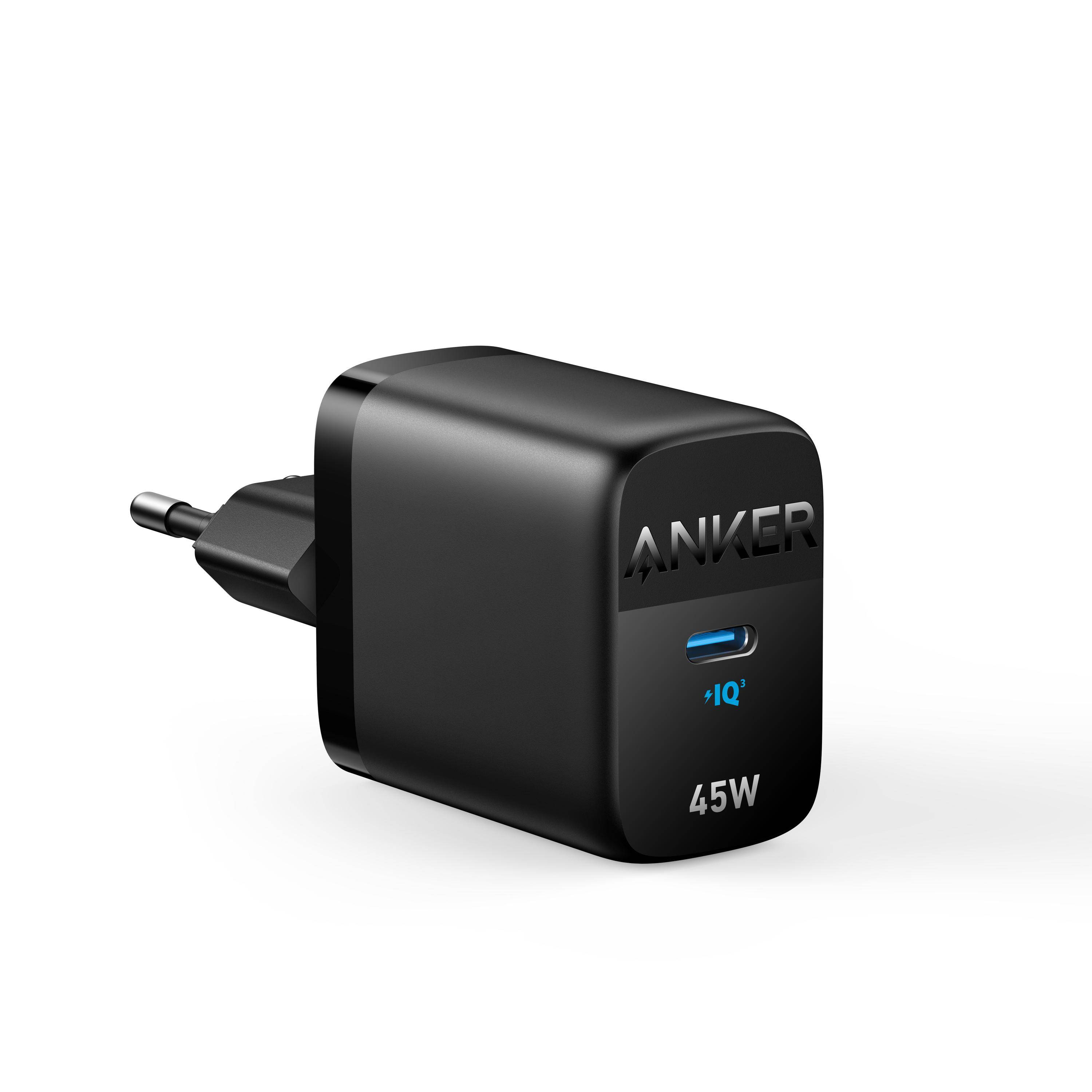 ANKER INNOVATIONS - Anker Series 3 313 - Netzteil - 45 Watt - 5 A - PD 3.0, SFC 2.0, PD/PPS (24 pin USB-C)