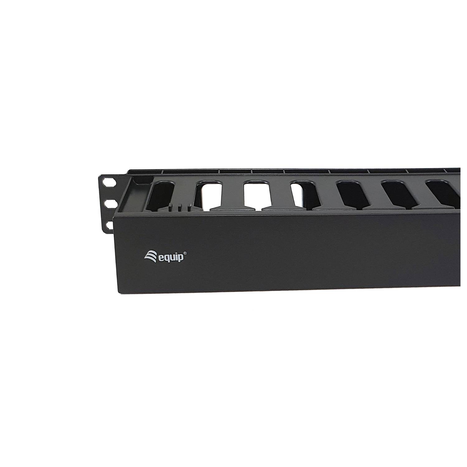 Equip 19 Rack Mount Kabelmanagement-Panel, Schwarz Multimedia-Technik