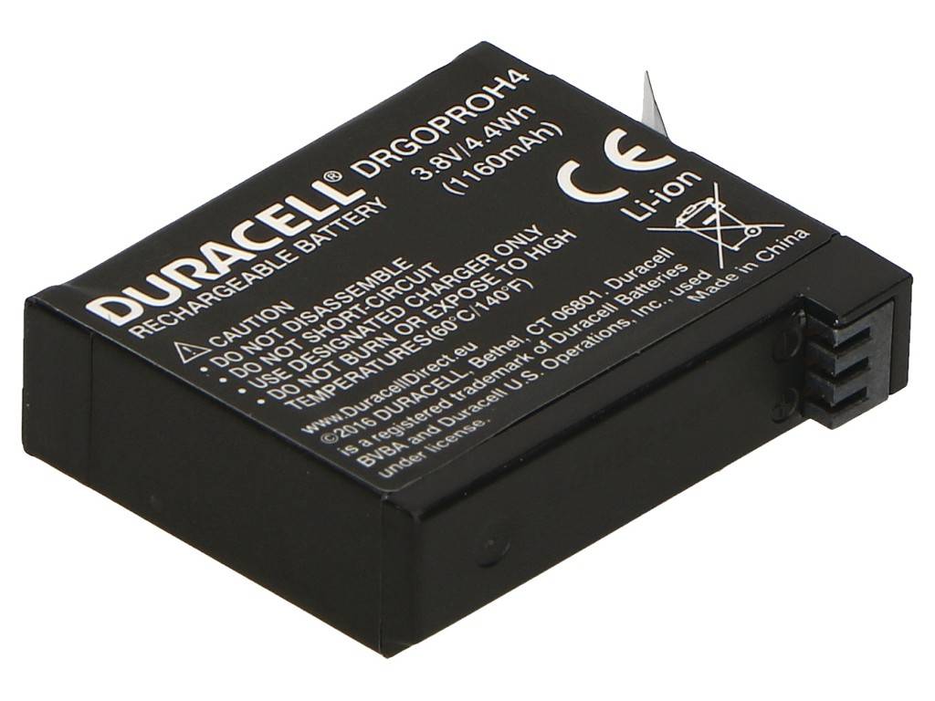 Duracell Duracell Li-Ion Akku 1160 mAh für GoPro Ersatzakku GoPro Hero 4